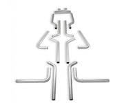 Flowmaster 15936 - U-Fit Dual Exhaust Kit 16 Pc. Universal Dual Exhaust Tubing Kit 2.50-Inch Mandrel-Bent Aluminized Steel Tubing Flowmaster 2