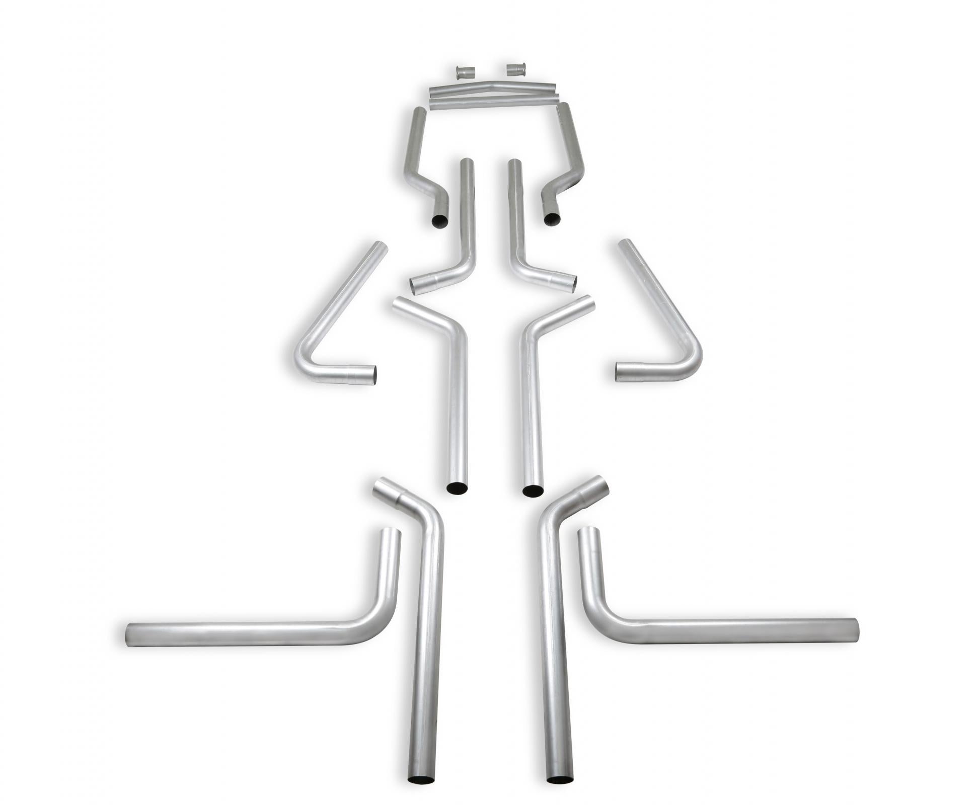 Flowmaster 15936 - U-Fit Dual Exhaust Kit 16 Pc. Universal Dual Exhaust Tubing Kit 2.50-Inch Mandrel-Bent Aluminized Steel Tubing Flowmaster 2