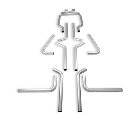 Flowmaster 15936 - U-Fit Dual Exhaust Kit 16 Pc. Universal Dual Exhaust Tubing Kit 2.50-Inch Mandrel-Bent Aluminized Steel Tubing Flowmaster 2