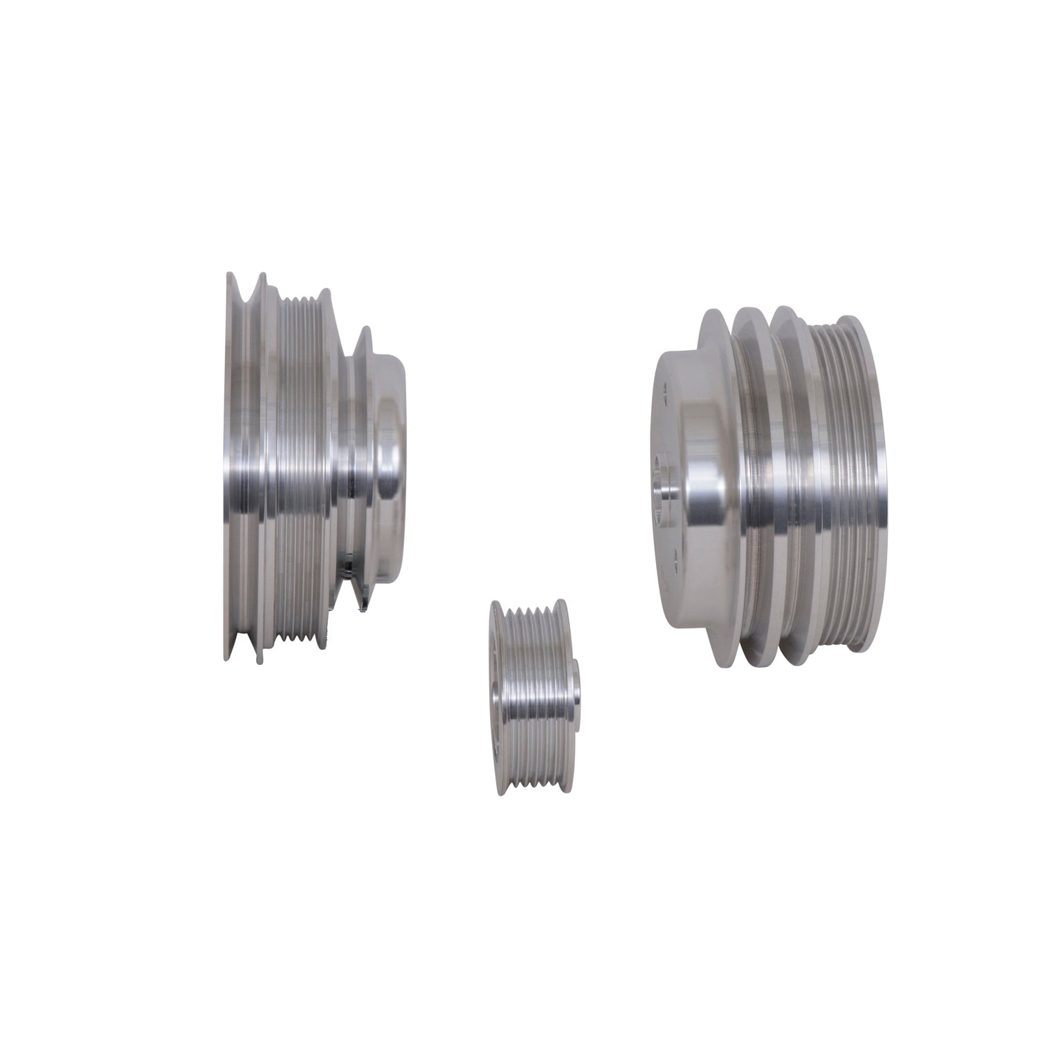 BBK Performance Parts 1598 - 1985-1987 GM 5.0/5.7 F-BODY/GM TRUCK 3 PC UNDER DRIVE PULLEY KIT (ALUMINUM) 1