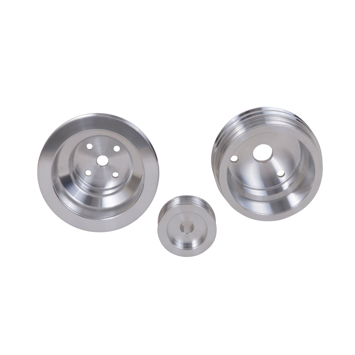 BBK Performance Parts 1598 - 1985-1987 GM 5.0/5.7 F-BODY/GM TRUCK 3 PC UNDER DRIVE PULLEY KIT (ALUMINUM) 4