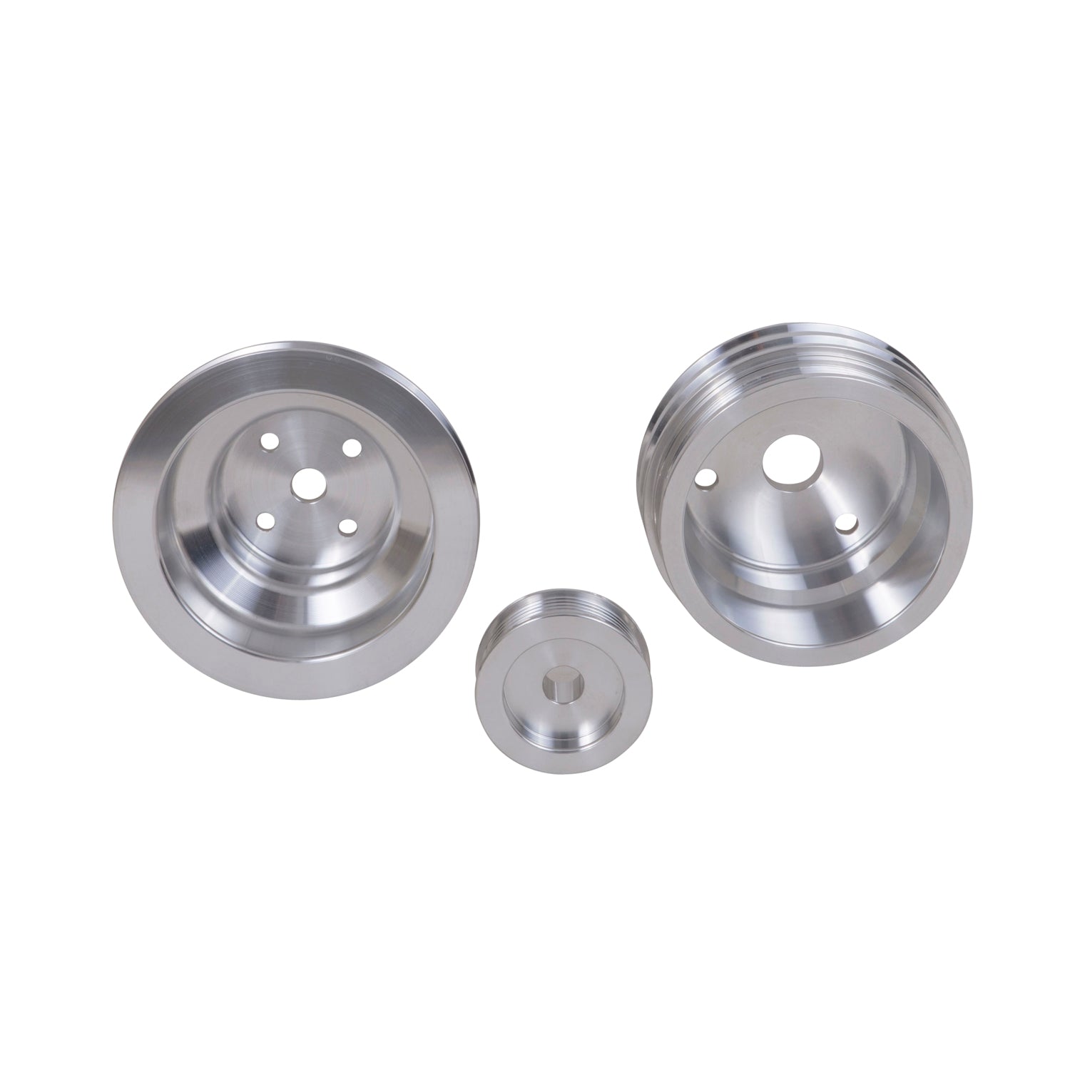 BBK Performance Parts 1598 - 1985-1987 GM 5.0/5.7 F-BODY/GM TRUCK 3 PC UNDER DRIVE PULLEY KIT (ALUMINUM) 4