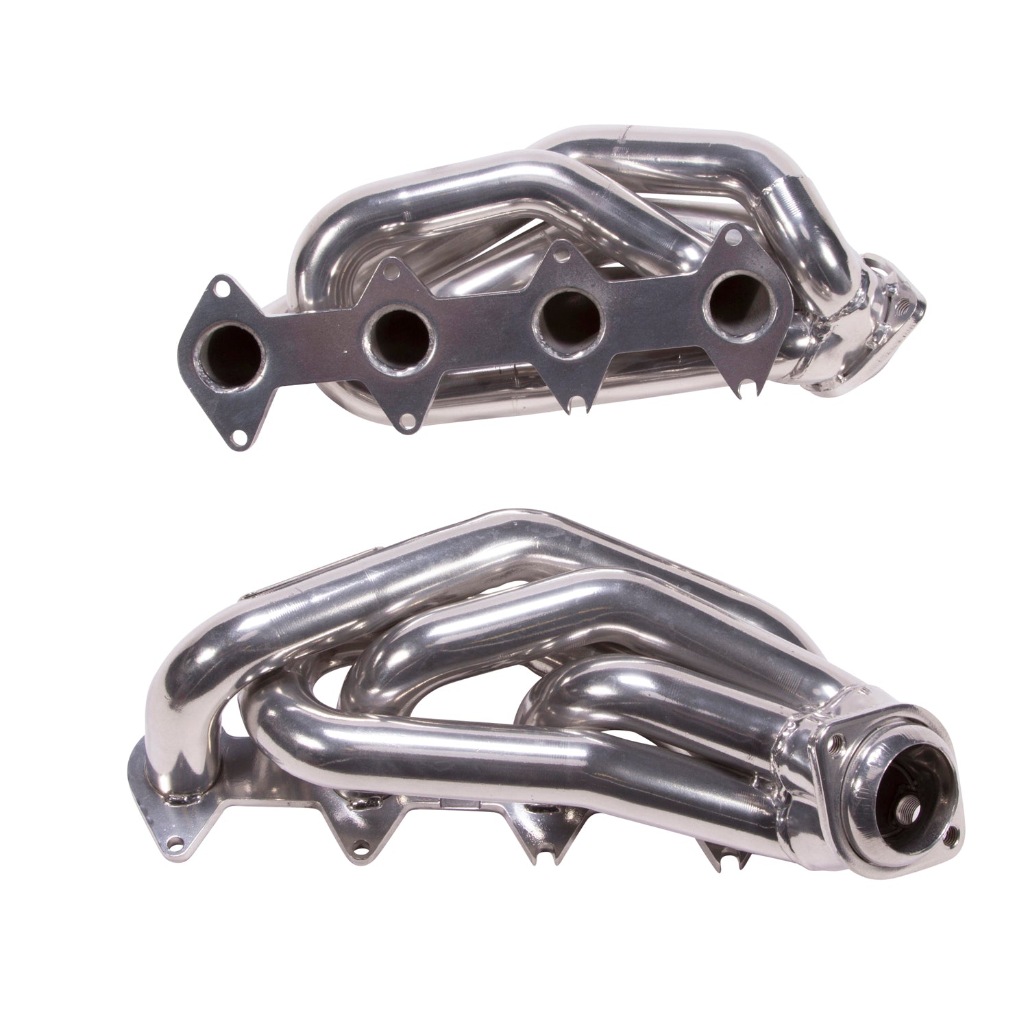 BBK Performance Parts 16120 - 2005-2010 MUSTANG GT 1-5/8 SHORTY TUNED LENGTH HEADERS (POLISHED SILVER CERAMIC) 2