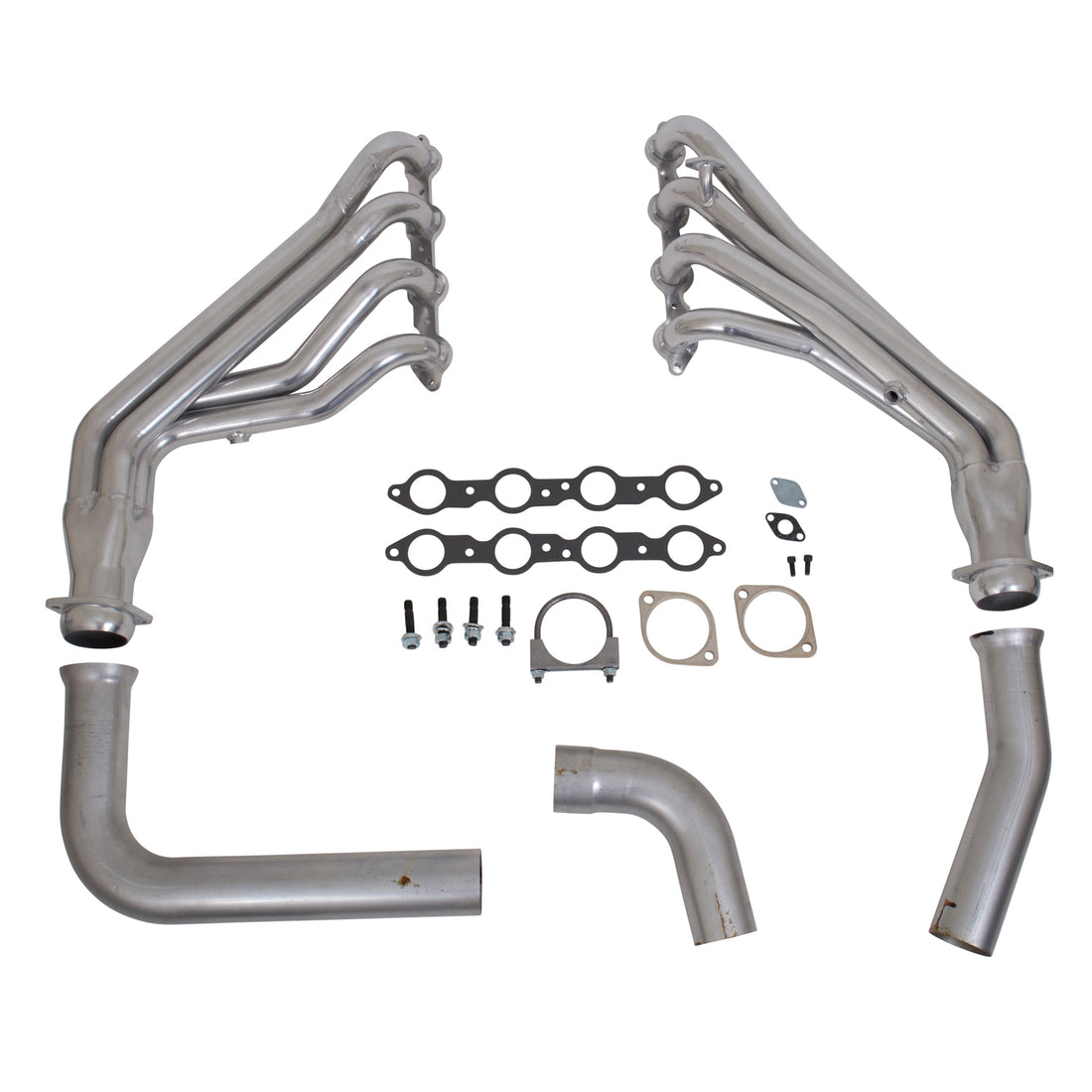 BBK Performance Parts 16140 - 1999-02 GM FULL SIZE TRUCK 1-3/4 LONG TUBE HEADERS (POLISHED SILVER CERAMIC) 1