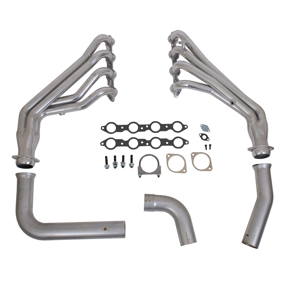 BBK Performance Parts 16140 - 1999-02 GM FULL SIZE TRUCK 1-3/4 LONG TUBE HEADERS (POLISHED SILVER CERAMIC) 1