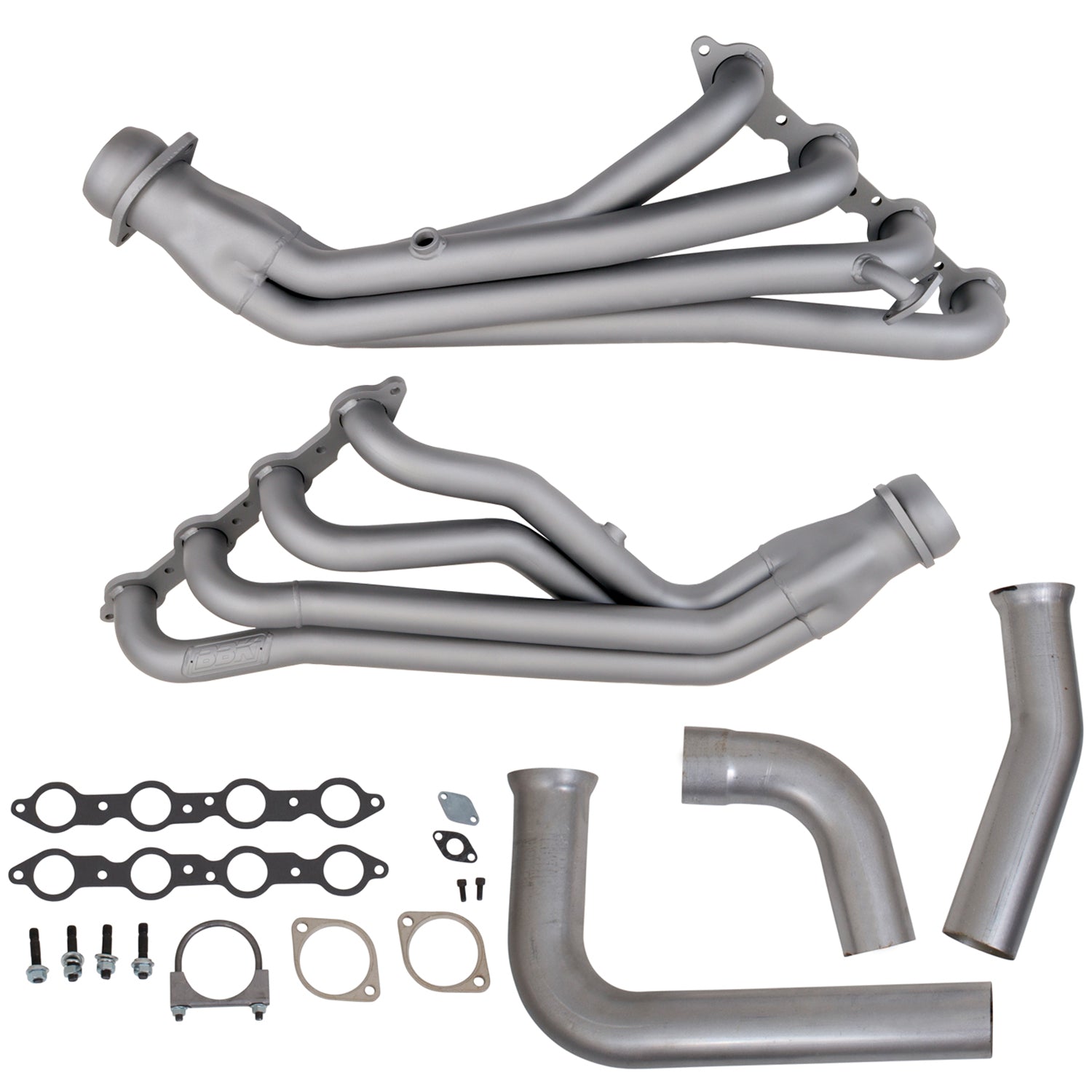 BBK Performance Parts 1614 - 1999-02 GM FULL SIZE TRUCK 1-3/4 LONG TUBE HEADERS & Y PIPE (TITANIUM CERAMIC) 1
