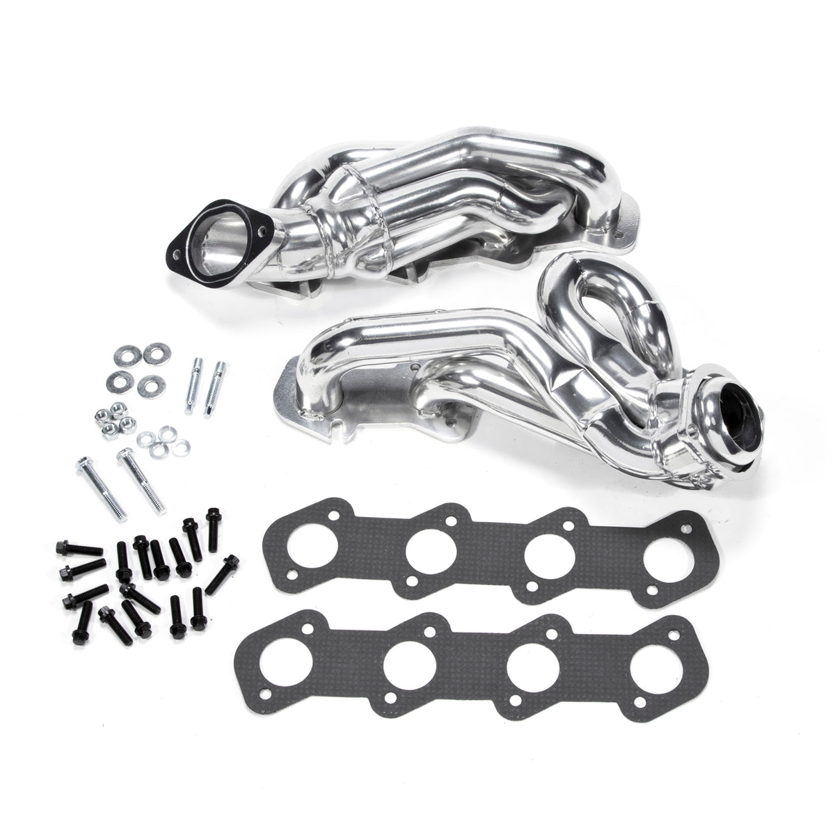 BBK Performance Parts 16150 - 1996-2004 MUSTANG GT 1-5/8 SHORTY TUNED LENGTH HEADERS (POLISHED SILVER CERAMIC) 1