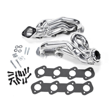 BBK Performance Parts 16150 - 1996-2004 MUSTANG GT 1-5/8 SHORTY TUNED LENGTH HEADERS (POLISHED SILVER CERAMIC) 1