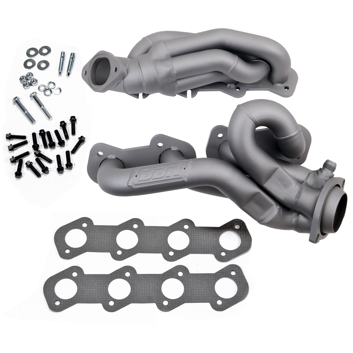 BBK Performance Parts 1615 - 1996-2004 MUSTANG GT 1-5/8 SHORTY TUNED LENGTH HEADERS (Titanium Ceramic) 1