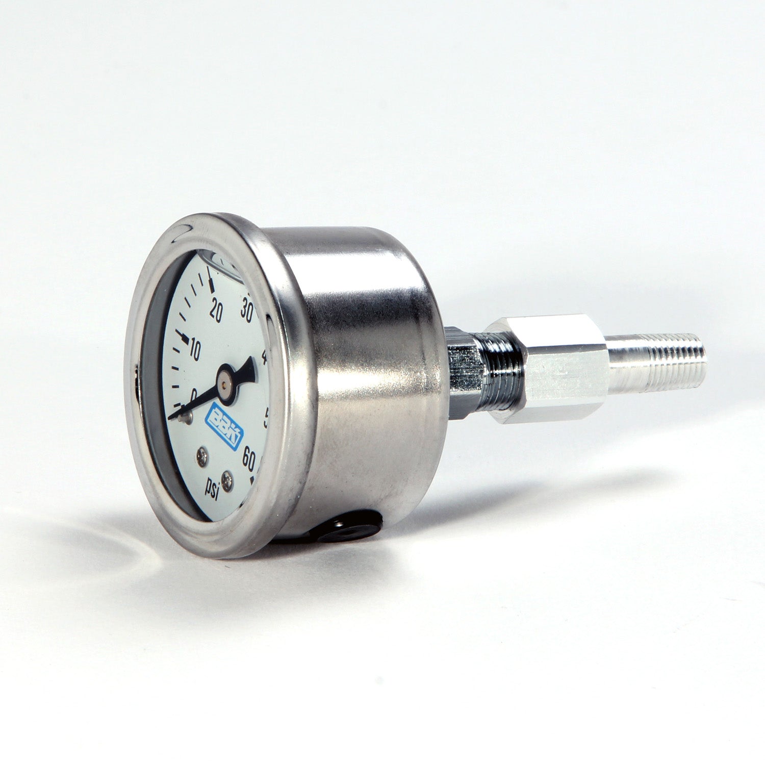 BBK Performance Parts 1617 - MUSTANG 5.0 FUEL EFI PRESSURE GAUGE AND ADAPTER 0-60 PSI 2