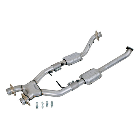 BBK Performance Parts 1618 - 1996-1998 MUSTANG COBRA 4.6L 4V 2.5 FULL X PIPE W/CONVERTERS 1