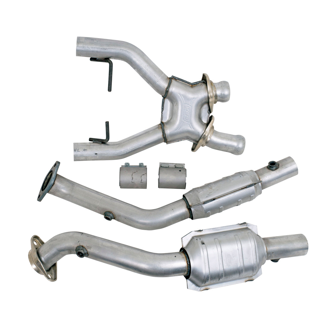 BBK Performance Parts 1618 - 1996-1998 MUSTANG COBRA 4.6L 4V 2.5 FULL X PIPE W/CONVERTERS 2