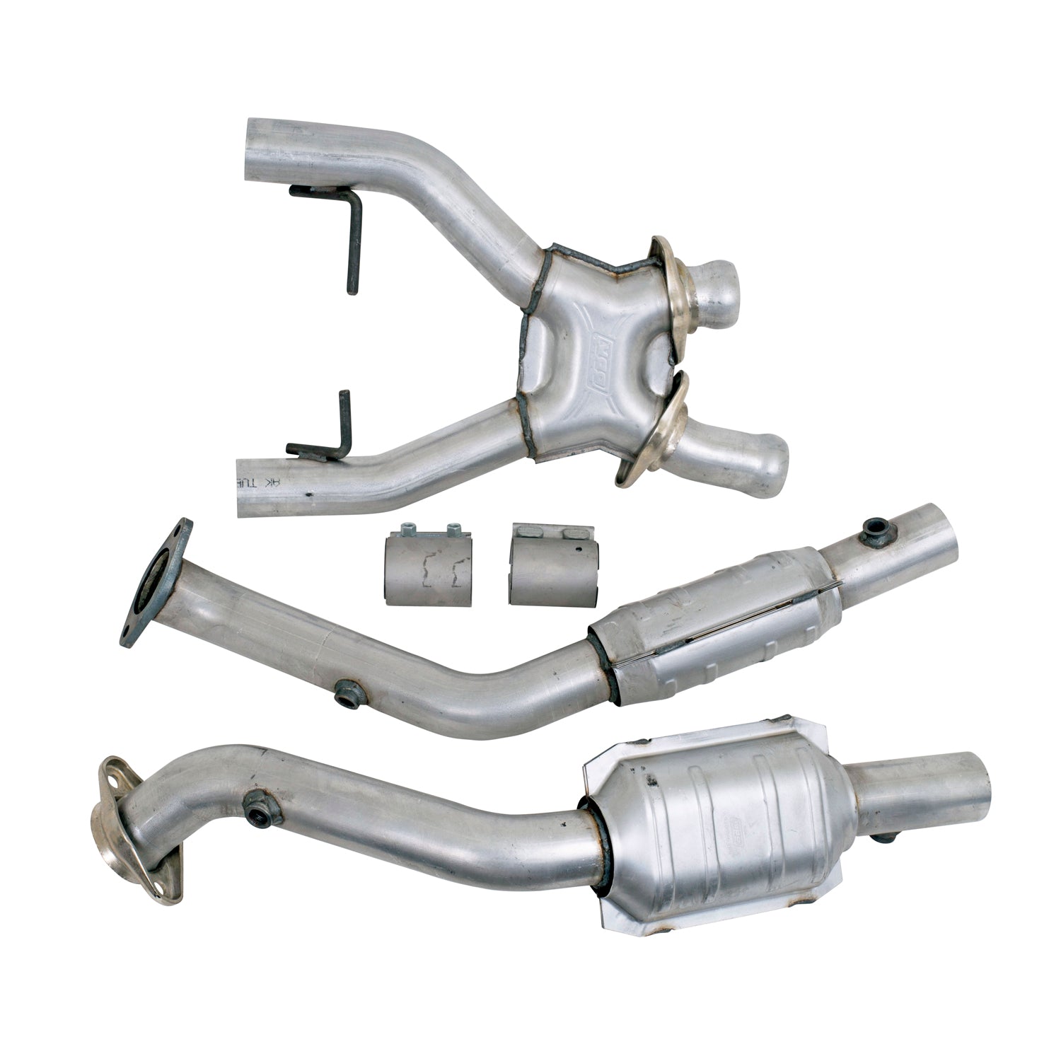 BBK Performance Parts 1618 - 1996-1998 MUSTANG COBRA 4.6L 4V 2.5 FULL X PIPE W/CONVERTERS 2