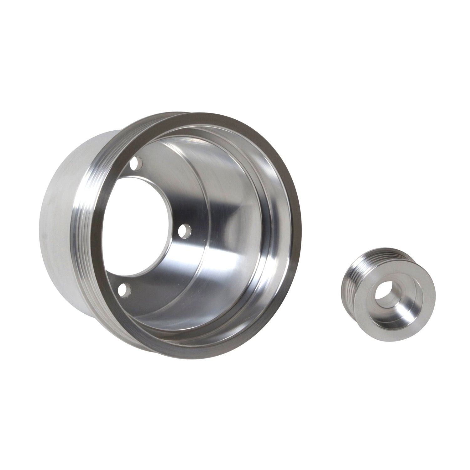 BBK Performance Parts 1619 - 1994-1998 MUSTANG 3.8L V6 UNDERDRIVE PULLEY KIT (BILLET ALUMINUM) 1