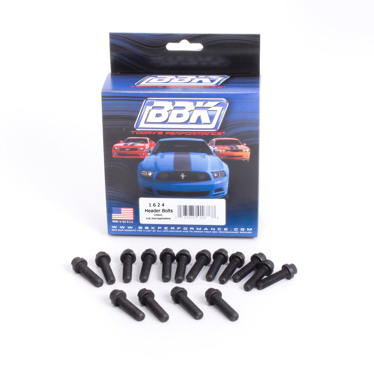 BBK Performance Parts 1624 - EXHAUST HEADER BOLT KIT- FORD 4.6 5.4 - M8 X 1.25 X 30MM 16 PIECES 1