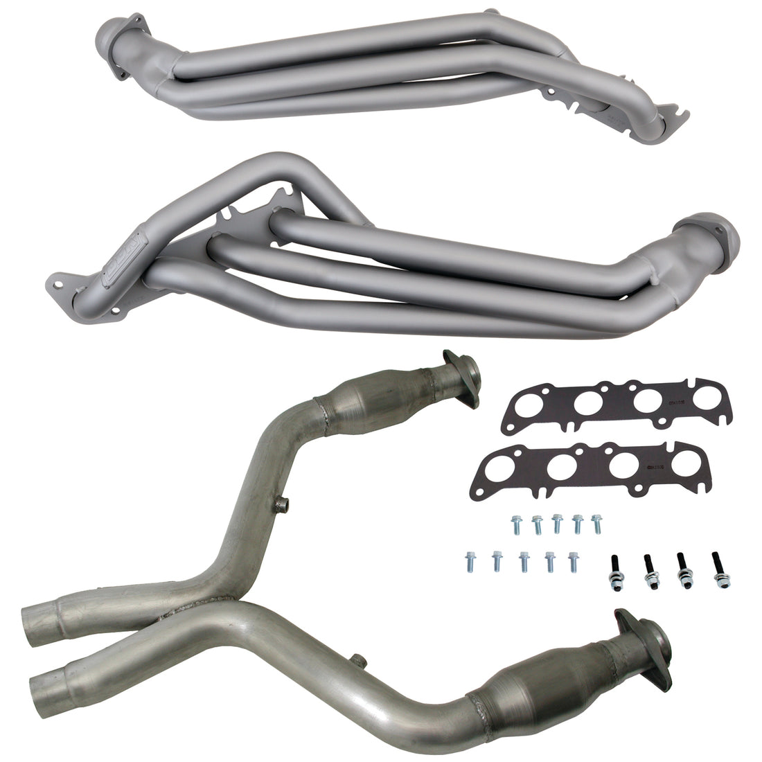 BBK Performance Parts 16331 - 11-14 MUSTANG GT 1-3/4 LONG TUBE HEADERS PLUS MID PIPE (TITANIUM CERAMIC) 1