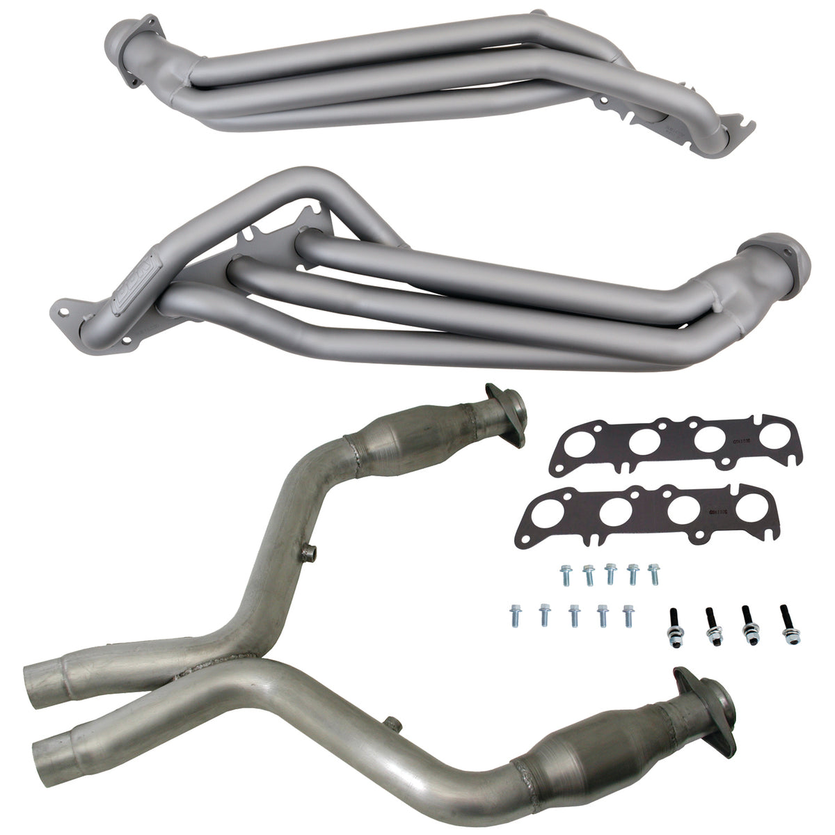 BBK Performance Parts 16331 - 11-14 MUSTANG GT 1-3/4 LONG TUBE HEADERS PLUS MID PIPE (TITANIUM CERAMIC) 1