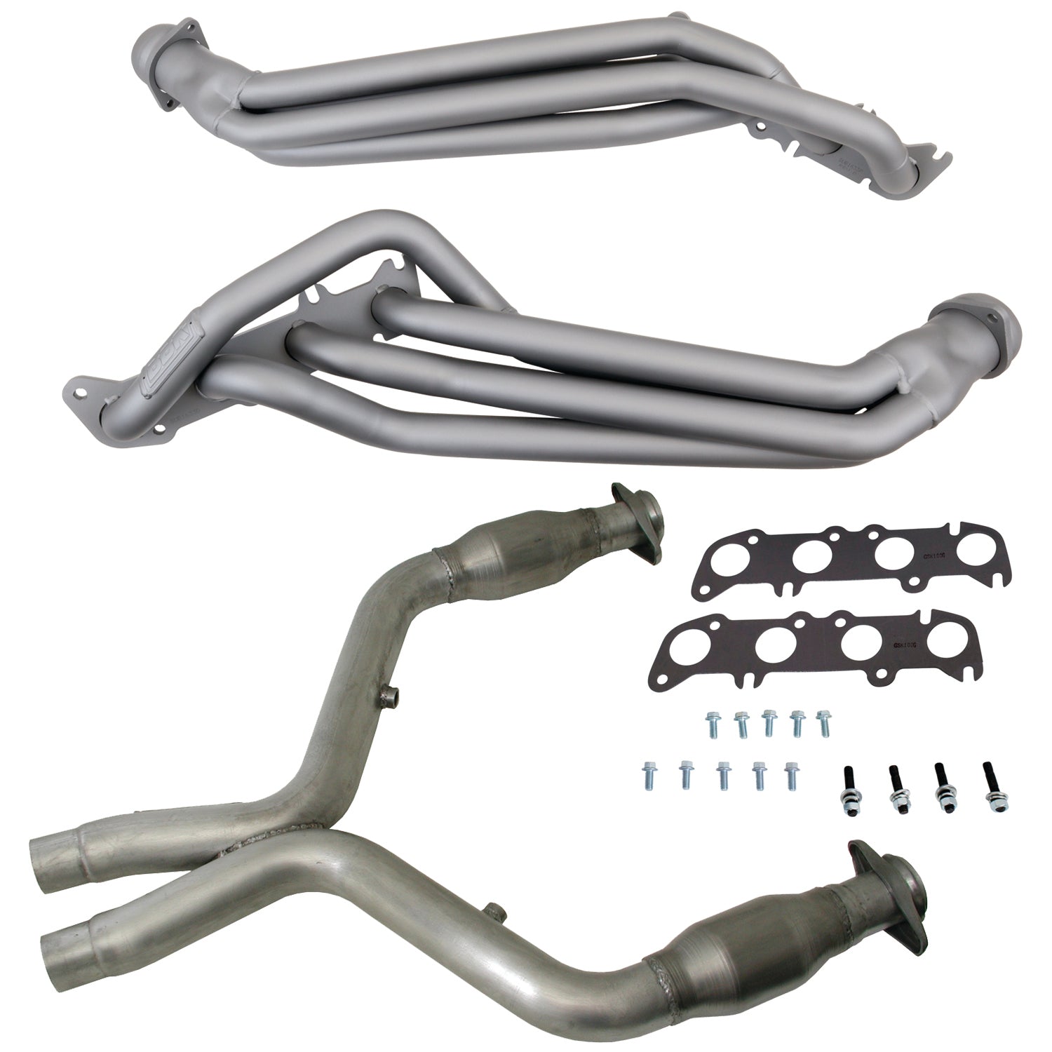 BBK Performance Parts 16331 - 11-14 MUSTANG GT 1-3/4 LONG TUBE HEADERS PLUS MID PIPE (TITANIUM CERAMIC) 1