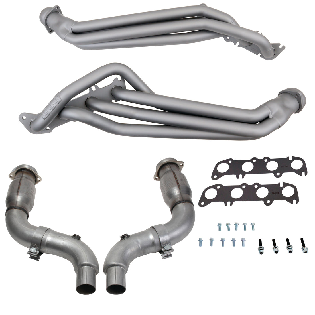 BBK Performance Parts 16334 - 15-23 MUSTANG GT 1-3/4 LONG TUBE HEADERS PLUS SHORT MID PIPE (TITANIUM CERAMIC) 2