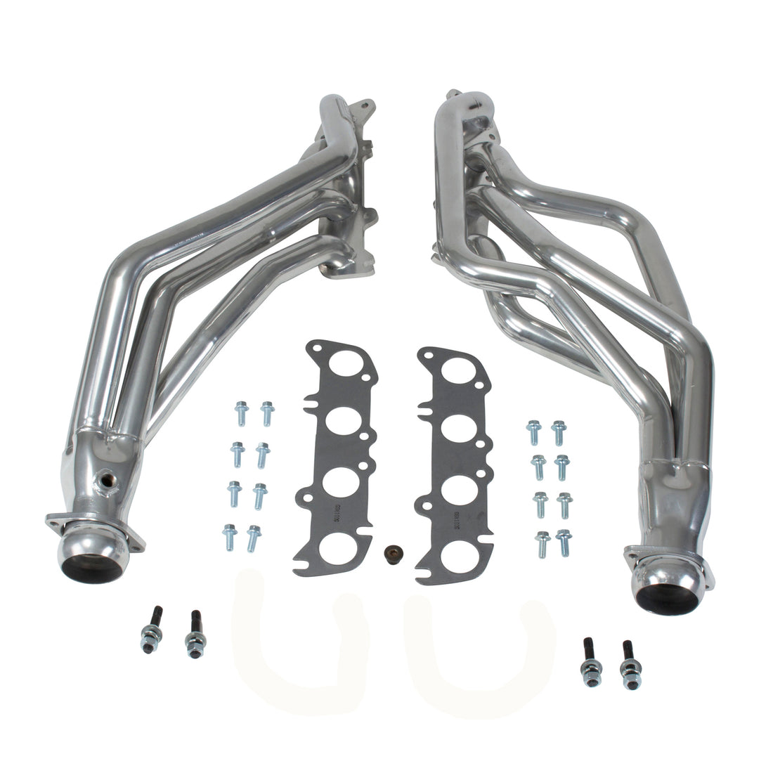 BBK Performance Parts 16340 - 1986-2004 MUSTANG COYOTE SWAP 1-3/4" LONG TUBE HEADERS (POLISHED SILVER CERAMIC) 1