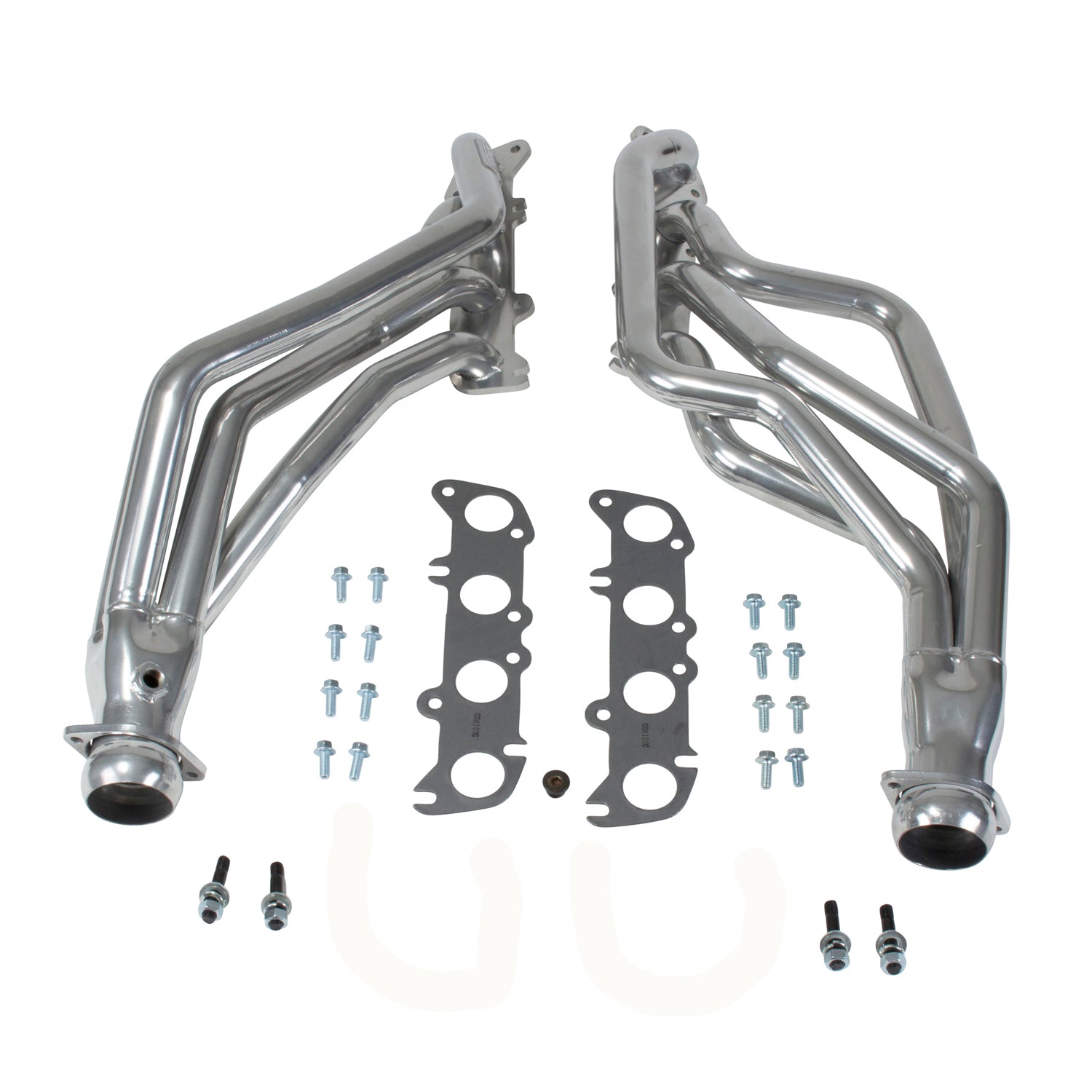 BBK Performance Parts 16340 - 1986-2004 MUSTANG COYOTE SWAP 1-3/4" LONG TUBE HEADERS (POLISHED SILVER CERAMIC) 1