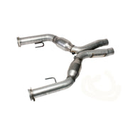 BBK Performance Parts 1637 - 2005-2010 MUSTANG GT 2-3/4 SHORT MID X PIPE WITH CONVERTERS 1