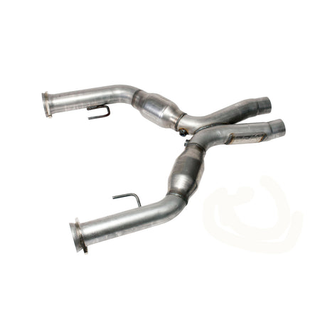 BBK Performance Parts 1637 - 2005-2010 MUSTANG GT 2-3/4 SHORT MID X PIPE WITH CONVERTERS 1