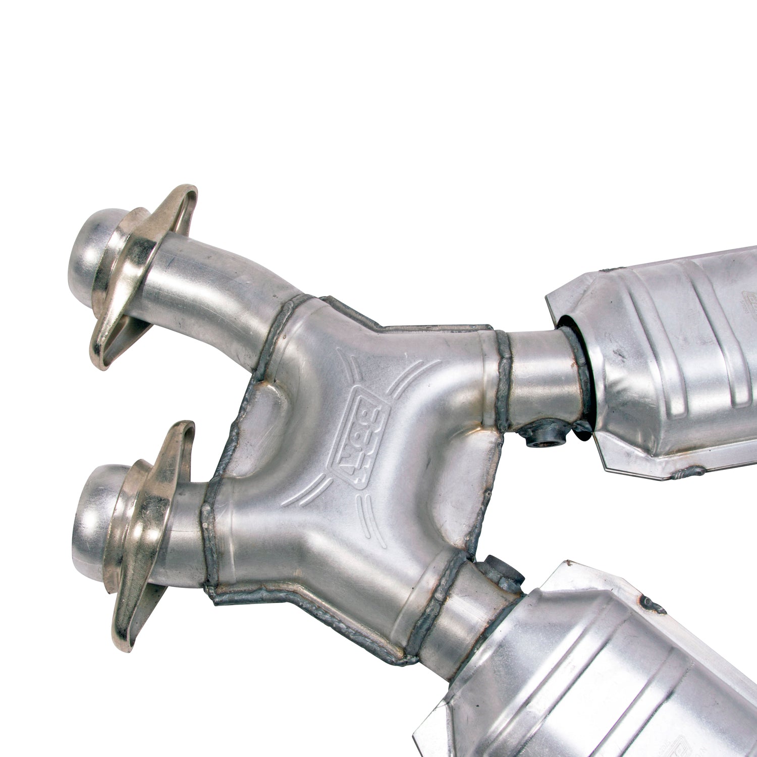 BBK Performance Parts 1638 - 1996-2004 MUSTANG GT 2-1/2 SHORT MID X PIPE W/CONVERTERS 2