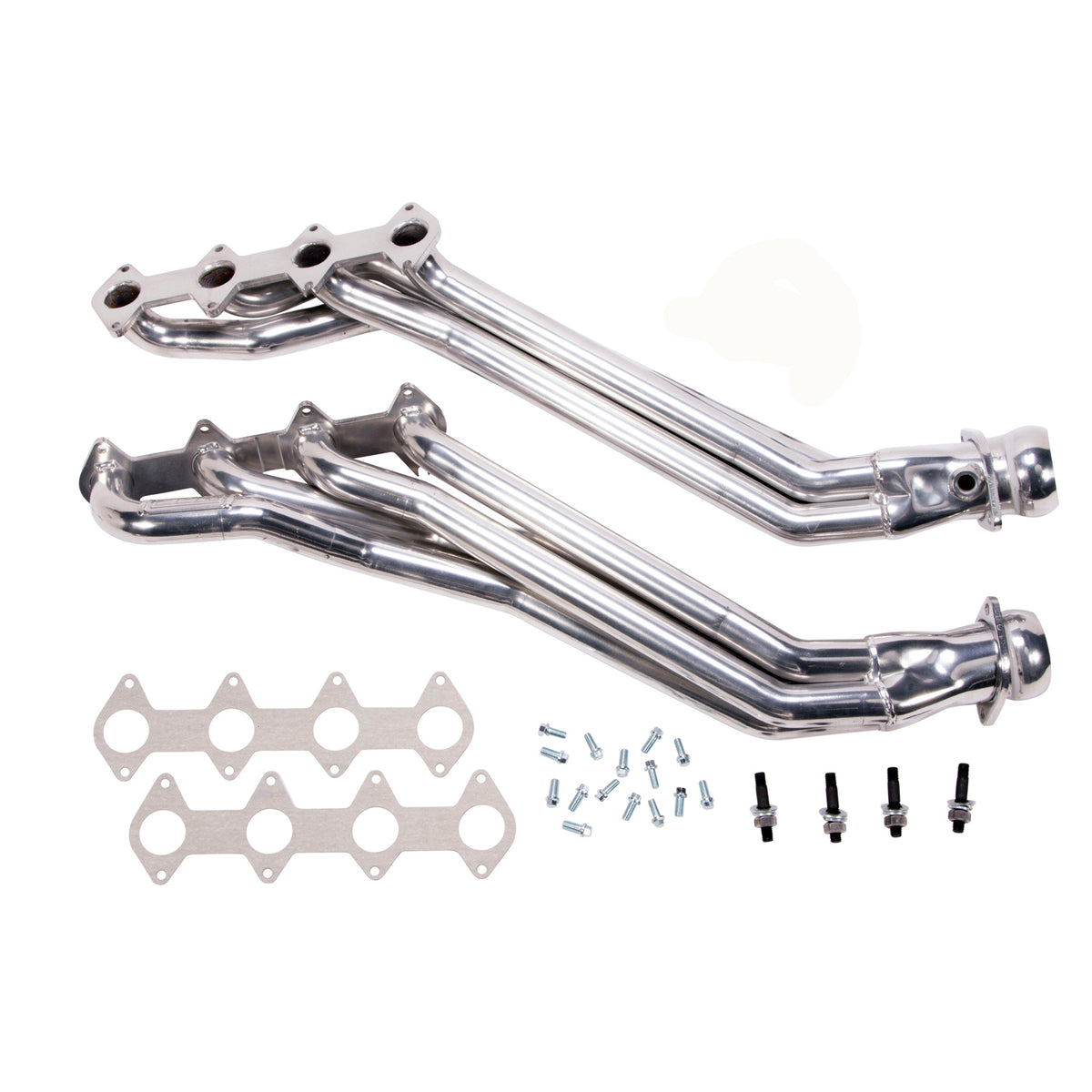 BBK Performance Parts 16410 - 2005-2010 MUSTANG GT 1 5/8 LONG TUBE EXHAUST HEADERS (POLISHED SILVER CERAMIC) 1