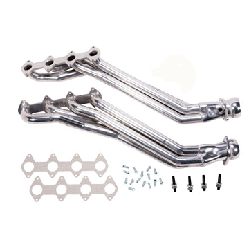 BBK Performance Parts 16410 - 2005-2010 MUSTANG GT 1 5/8 LONG TUBE EXHAUST HEADERS (POLISHED SILVER CERAMIC) 1