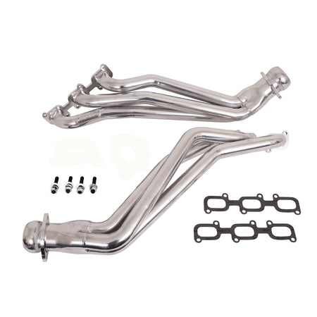 BBK Performance Parts 16420 - 2011-2017 MUSTANG V6 1-3/4 LONG TUBE HEADERS (POLISHED SILVER CERAMIC) 1