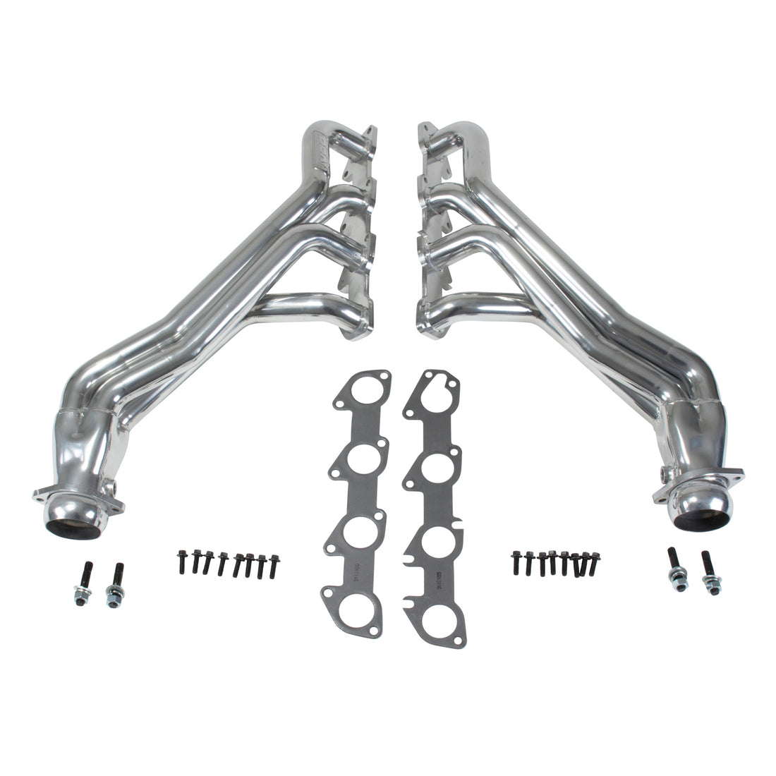 BBK Performance Parts 16480 - 2006-24 Dodge 6.1L 6.2L 6.4L CHALL CHAR LONG TUBES (POLISHED SILVER CERAMIC) 1
