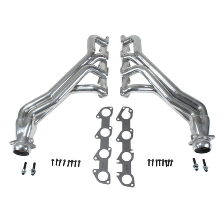 BBK Performance Parts 16480 - 2006-24 Dodge 6.1L 6.2L 6.4L CHALL CHAR LONG TUBES (POLISHED SILVER CERAMIC) 1