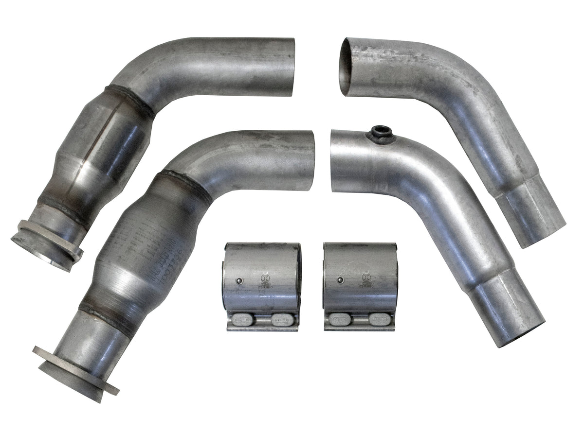 BBK Performance Parts 16481 - 2006-2024 Dodge 6.1L 6.2L 6.4L CHALL CHARG HELLCAT SHORT MID PIPE W/Cats 3