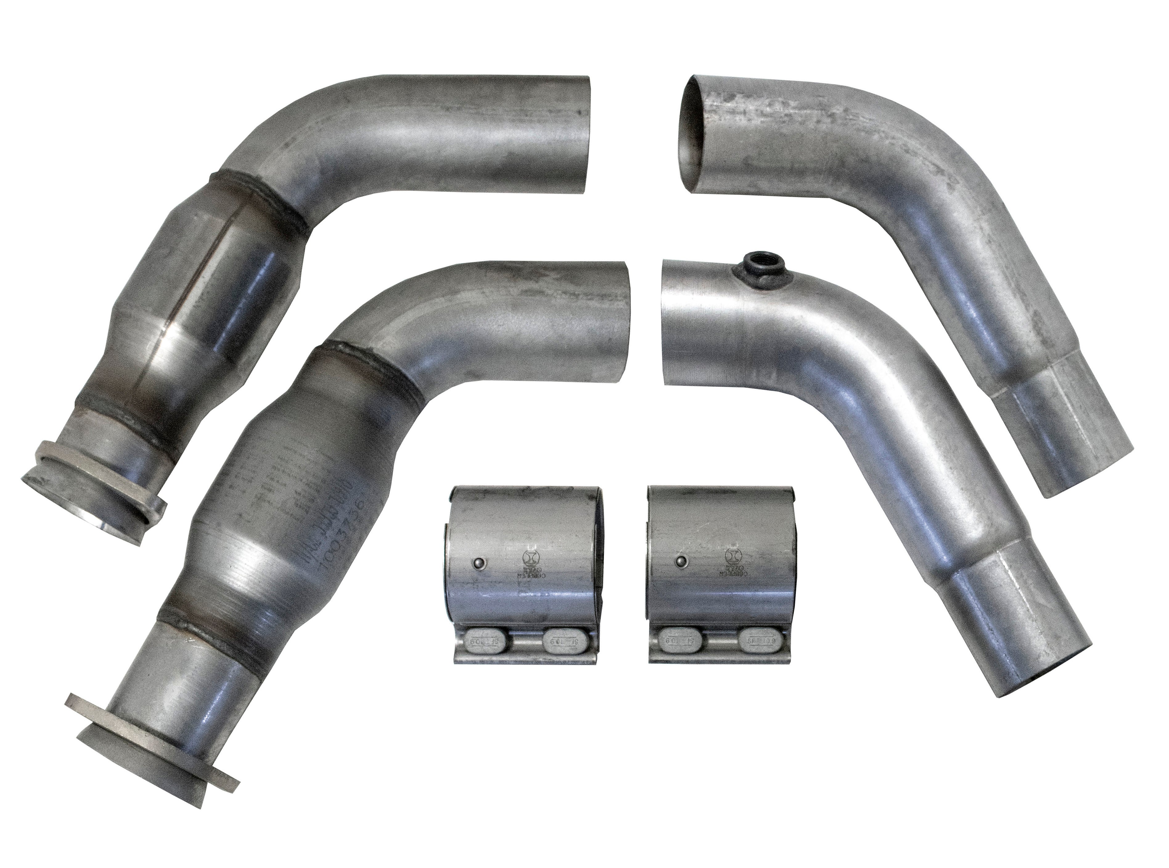 BBK Performance Parts 16481 - 2006-2024 Dodge 6.1L 6.2L 6.4L CHALL CHARG HELLCAT SHORT MID PIPE W/Cats 3