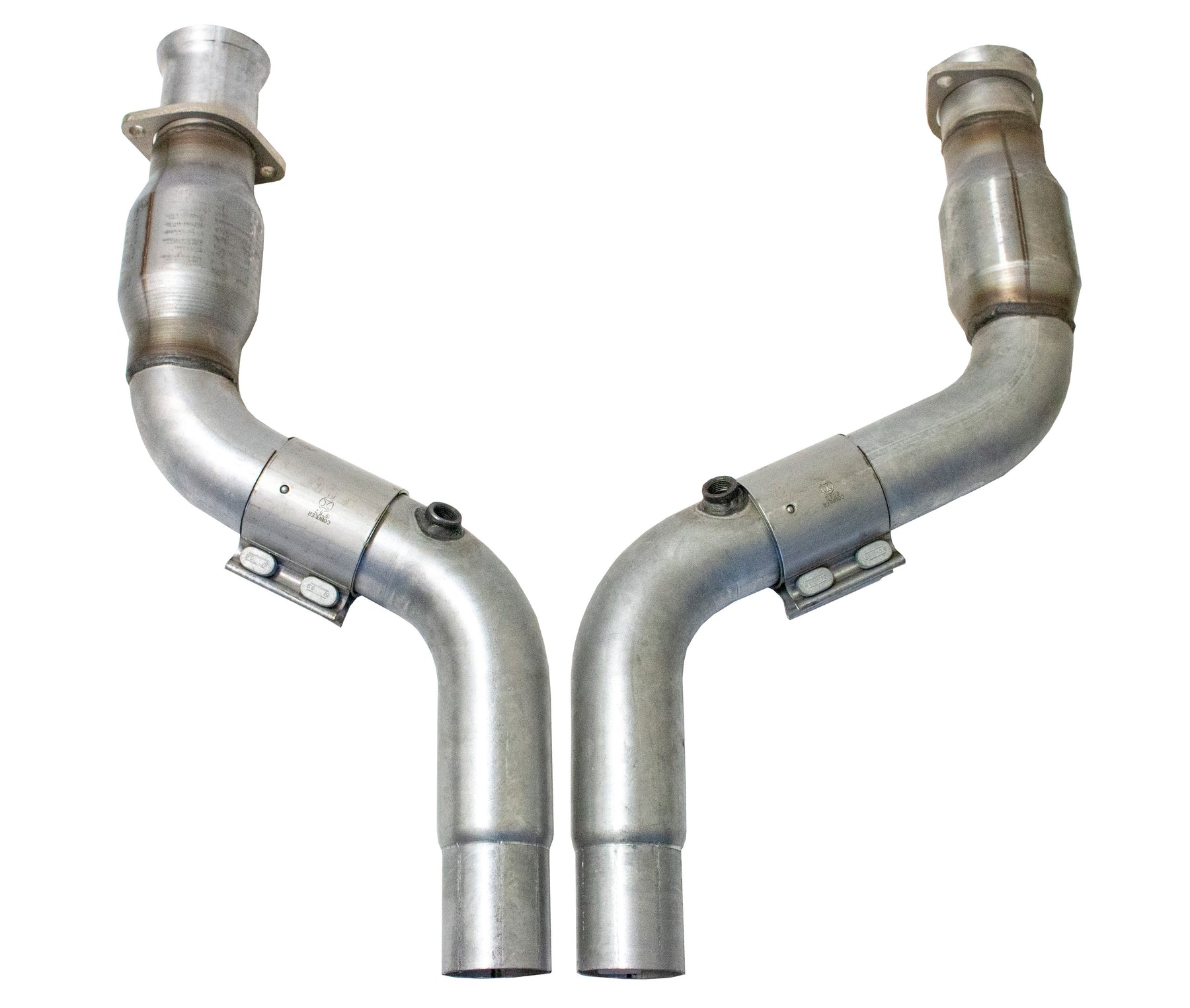 BBK Performance Parts 16481 - 2006-2024 Dodge 6.1L 6.2L 6.4L CHALL CHARG HELLCAT SHORT MID PIPE W/Cats 1