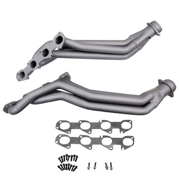 BBK Performance Parts 1648 - 2006-24 Dodge 6.1L 6.2L 6.4L HEMI CHALL CHAR 1-7/8 LONG TUBES (TITANIUM CERAMIC) 1