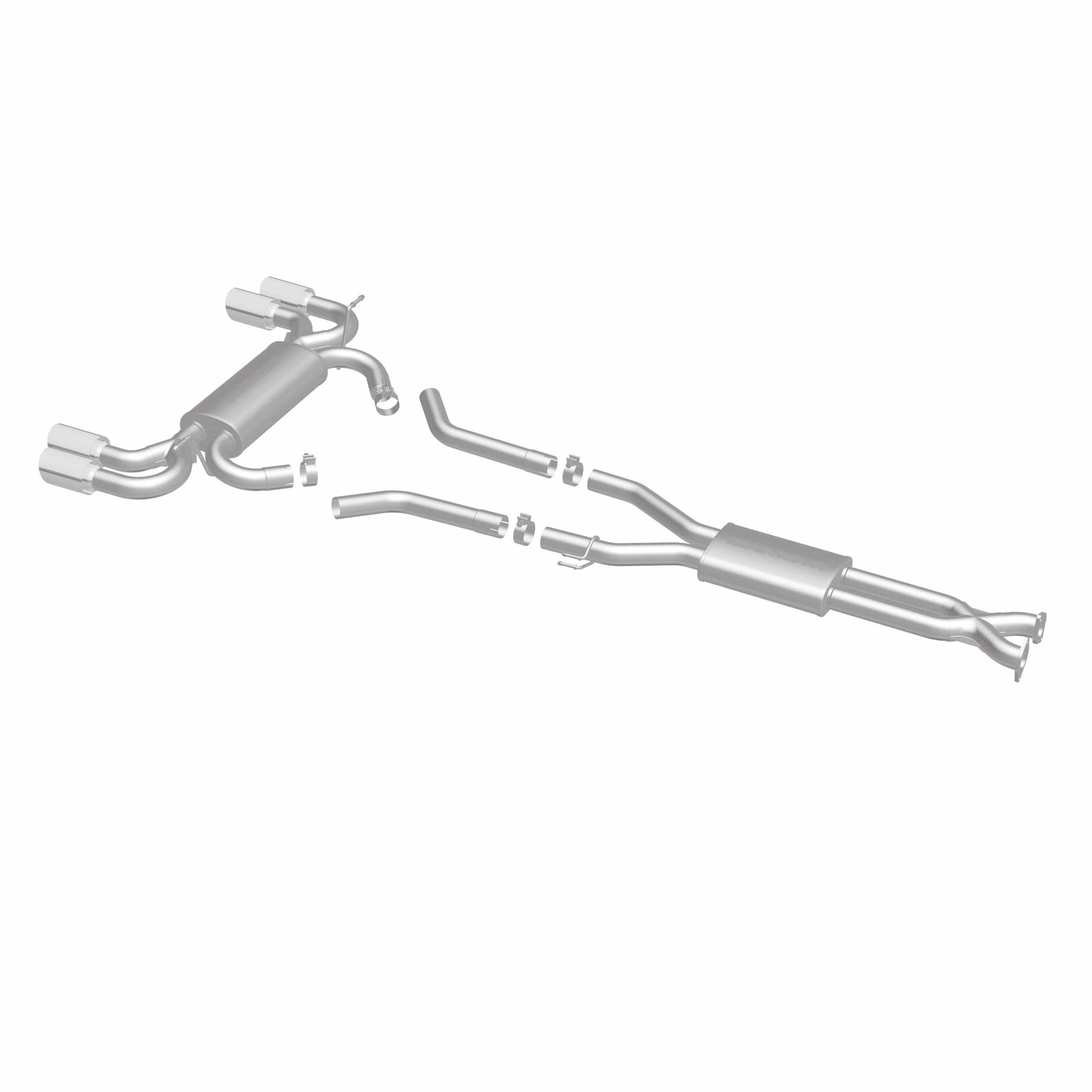 MagnaFlow Exhaust Products Exhaust MagnaFlow Exhaust Products 16507 - Street Series Polished Cat-Back System