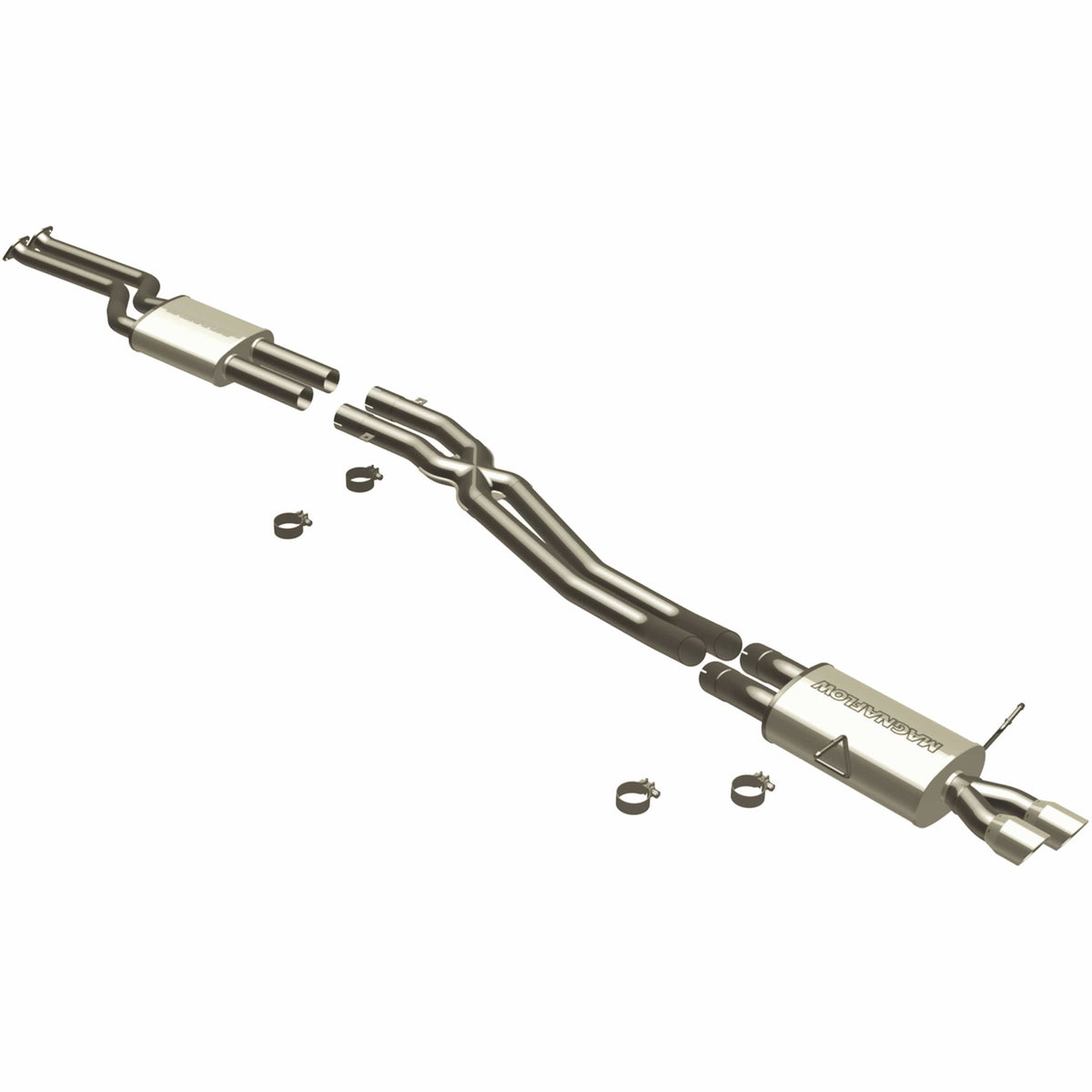 MagnaFlow Exhaust Products Exhaust MagnaFlow Exhaust Products 16533 - Touring Series Polished Cat-Back System
