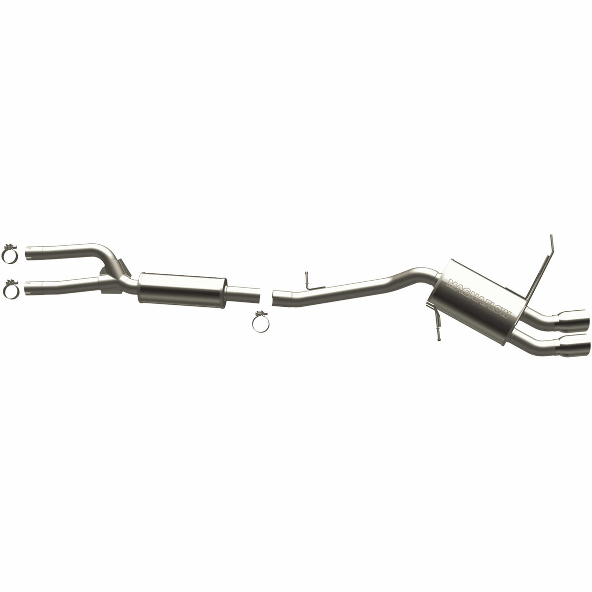 MagnaFlow Exhaust Products Exhaust MagnaFlow Exhaust Products 16537 - Touring Series Polished Cat-Back System