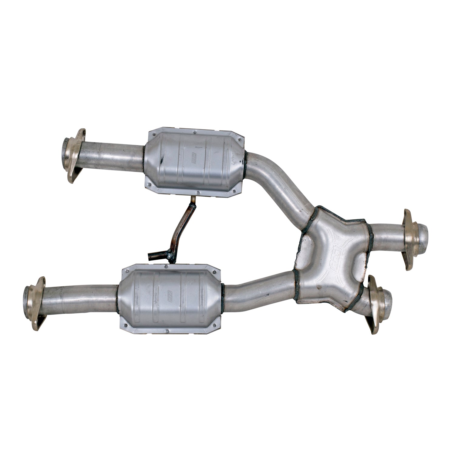 BBK Performance Parts 1659 - 1979-1993 MUSTANG 5.0 2.5 SHORT MID X PIPE W/CONVERTERS 2