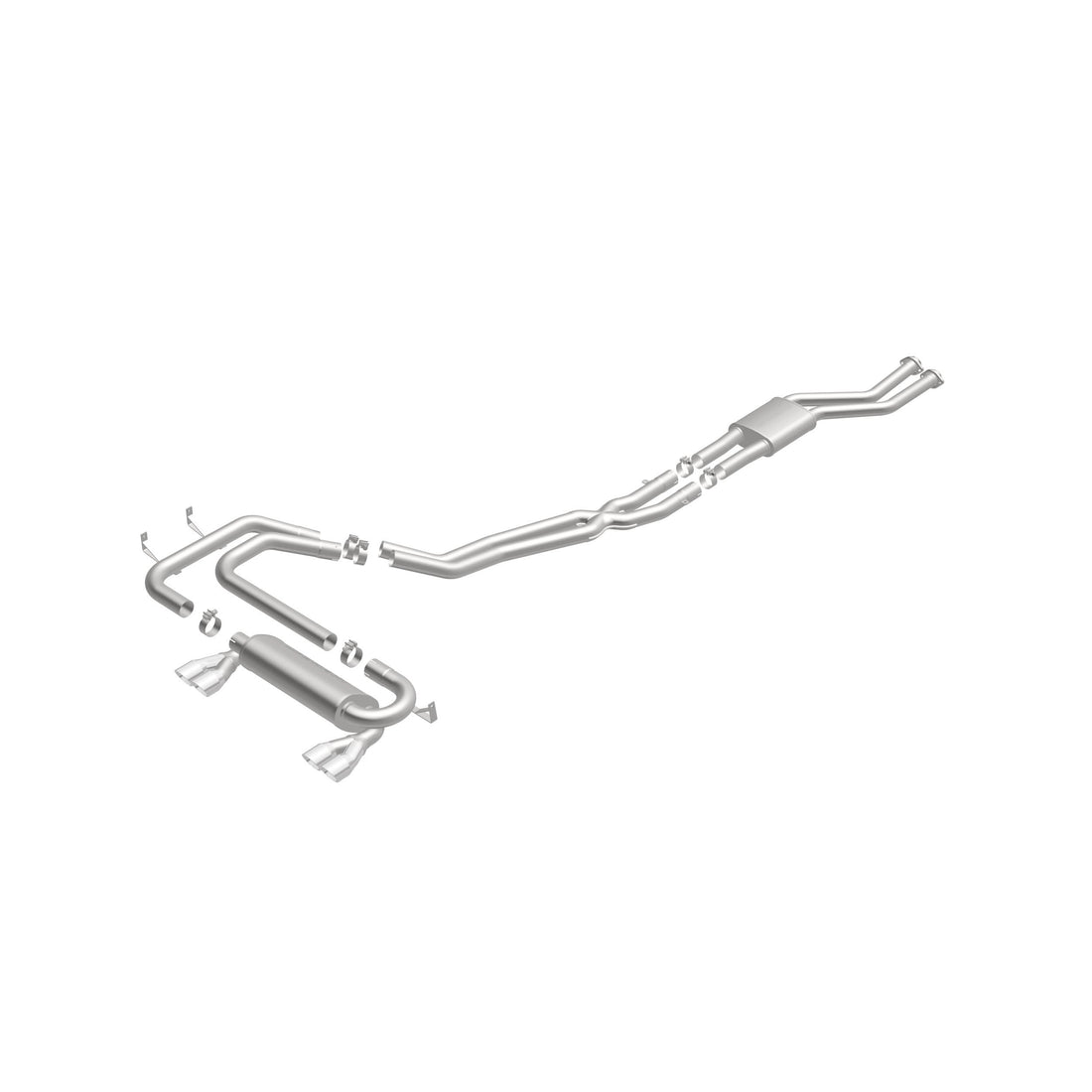 MagnaFlow Exhaust Products 16602 - Sport Series Polished Cat-Back System