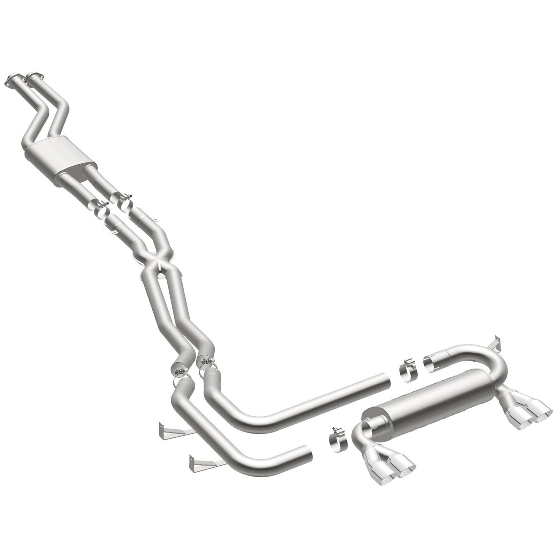 MagnaFlow Exhaust Products 16602 - Sport Series Polished Cat-Back System