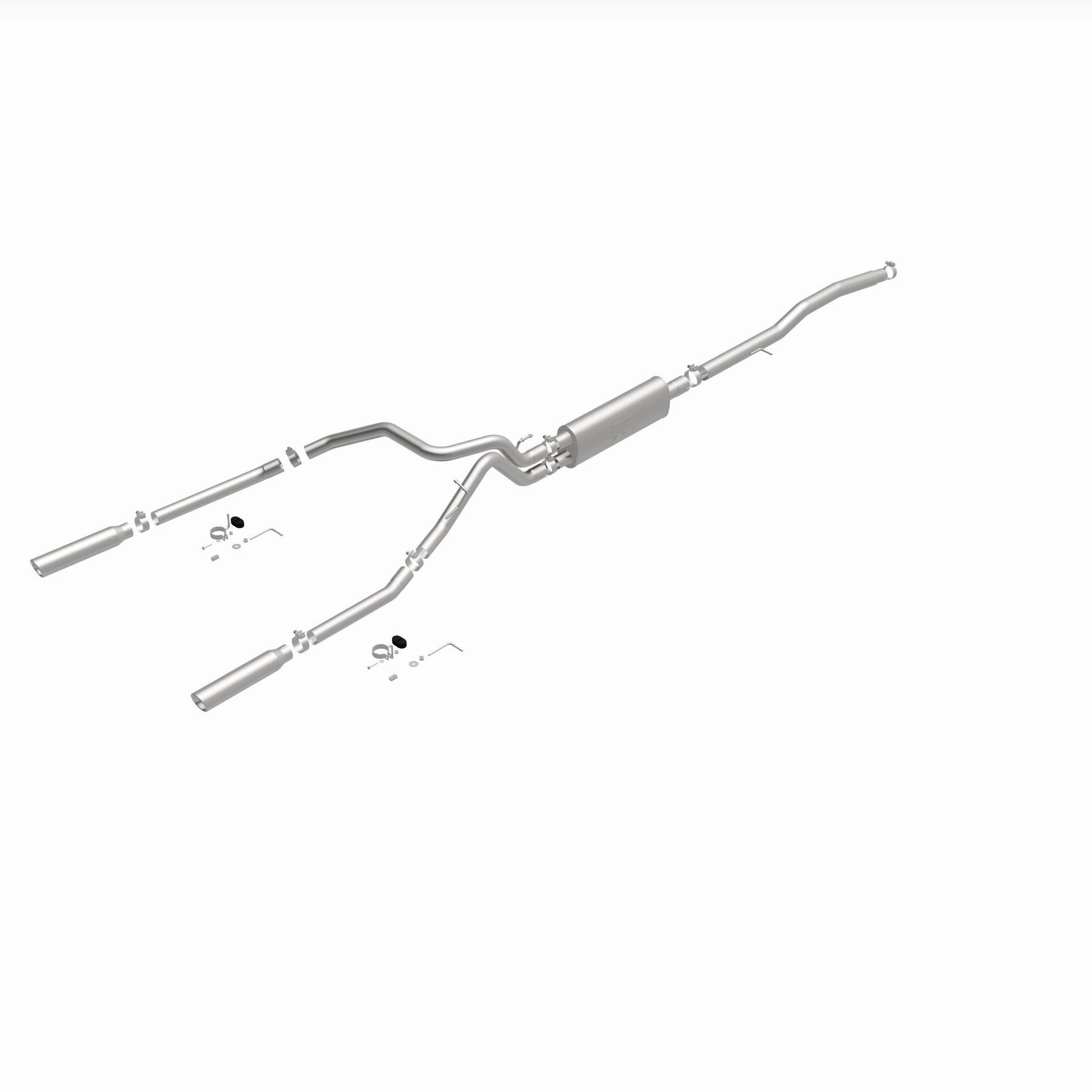 MagnaFlow Exhaust Products 16622 - Street Series Polished Cat-Back System