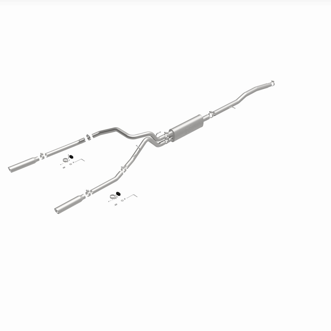 MagnaFlow Exhaust Products 16622 - Street Series Polished Cat-Back System