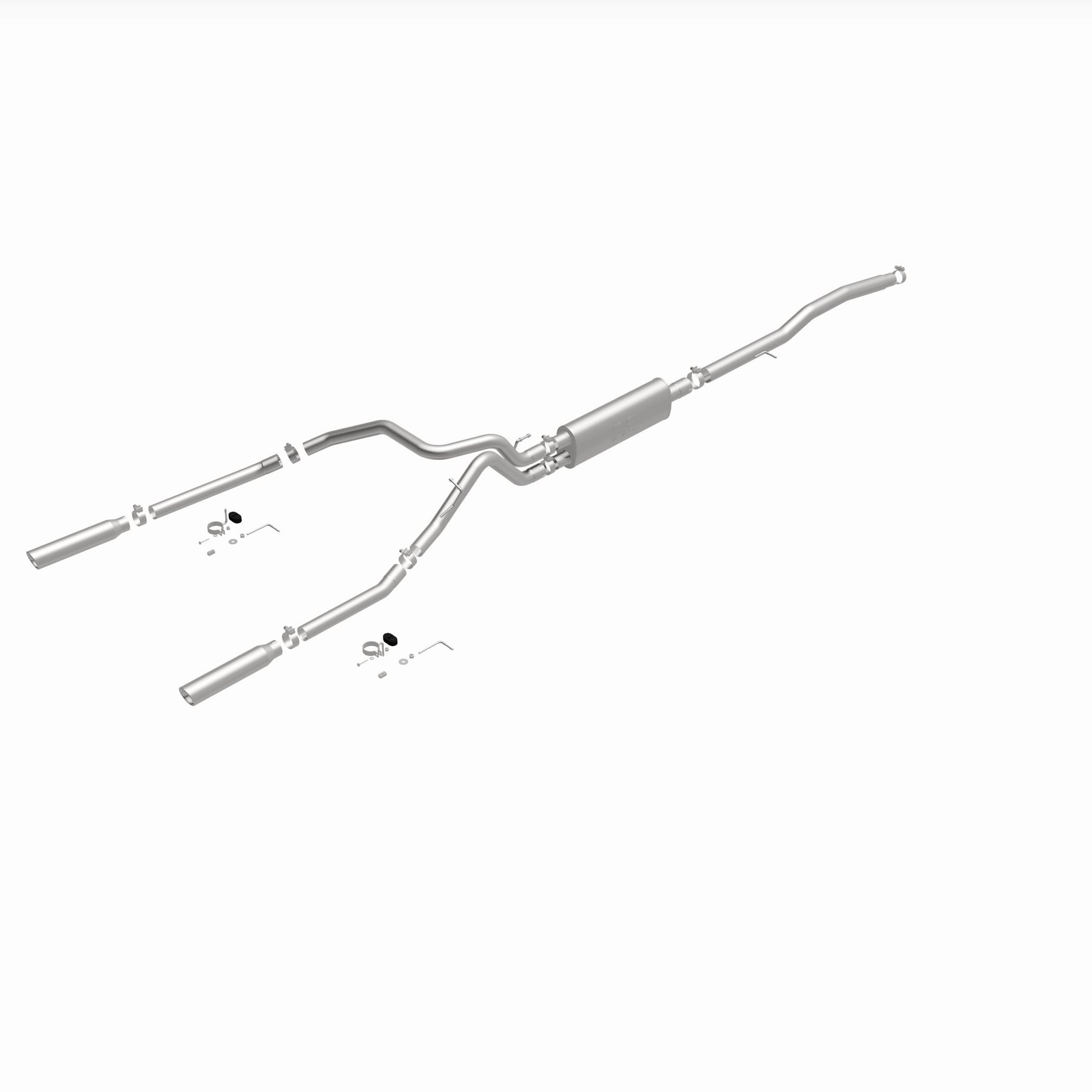 MagnaFlow Exhaust Products 16622 - Street Series Polished Cat-Back System