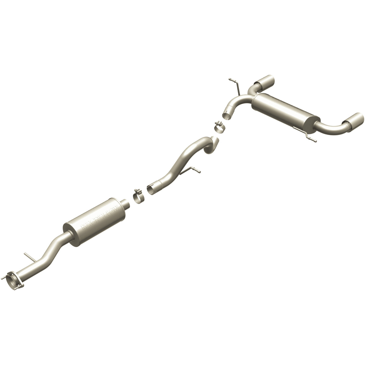MagnaFlow Exhaust Products 16630 - Street Series Polished Cat-Back System 2