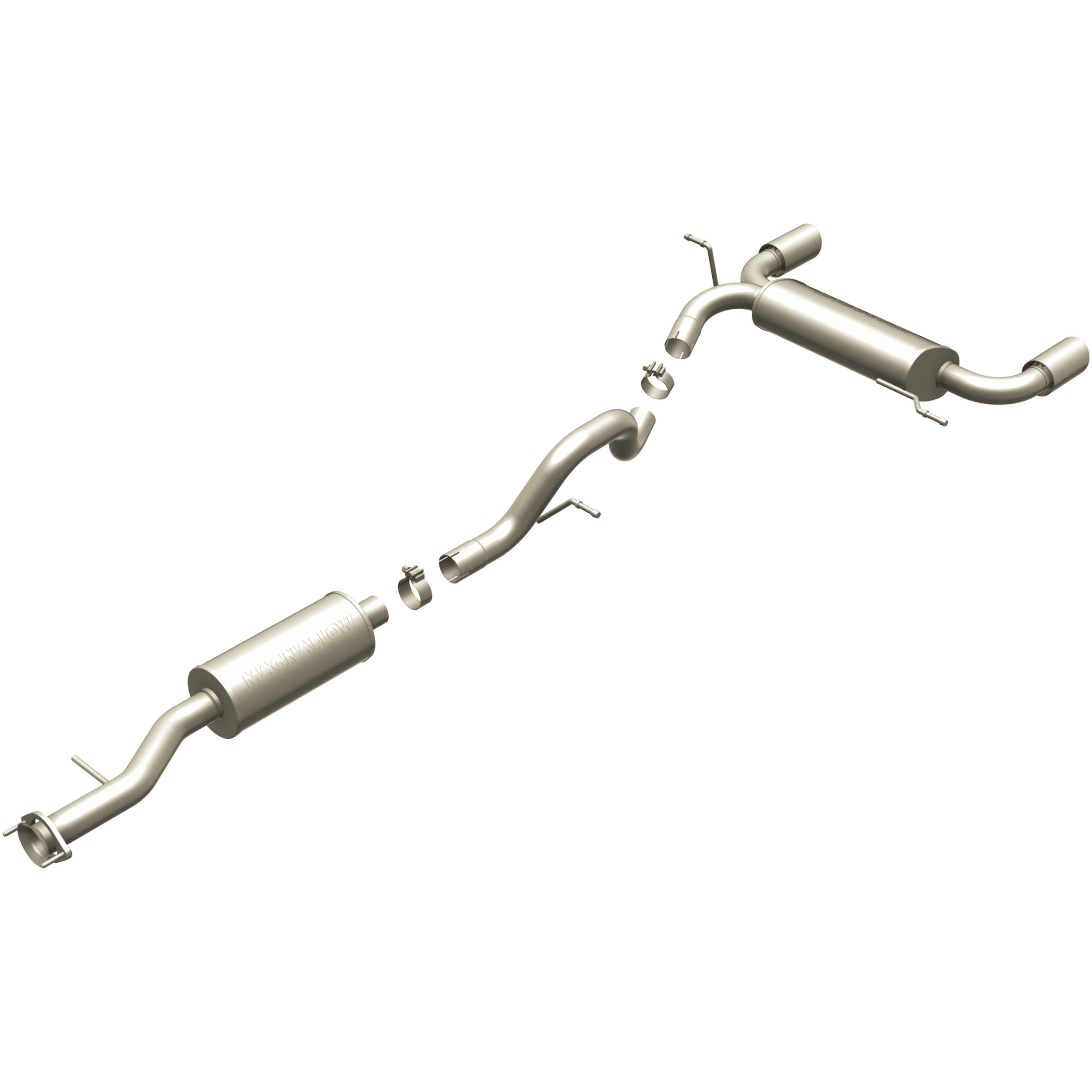 MagnaFlow Exhaust Products 16630 - Street Series Polished Cat-Back System 2