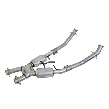 BBK Performance Parts 1663 - 1994-1995 MUSTANG 5.0 2.5 FULL X PIPE W/CONVERTERS 1