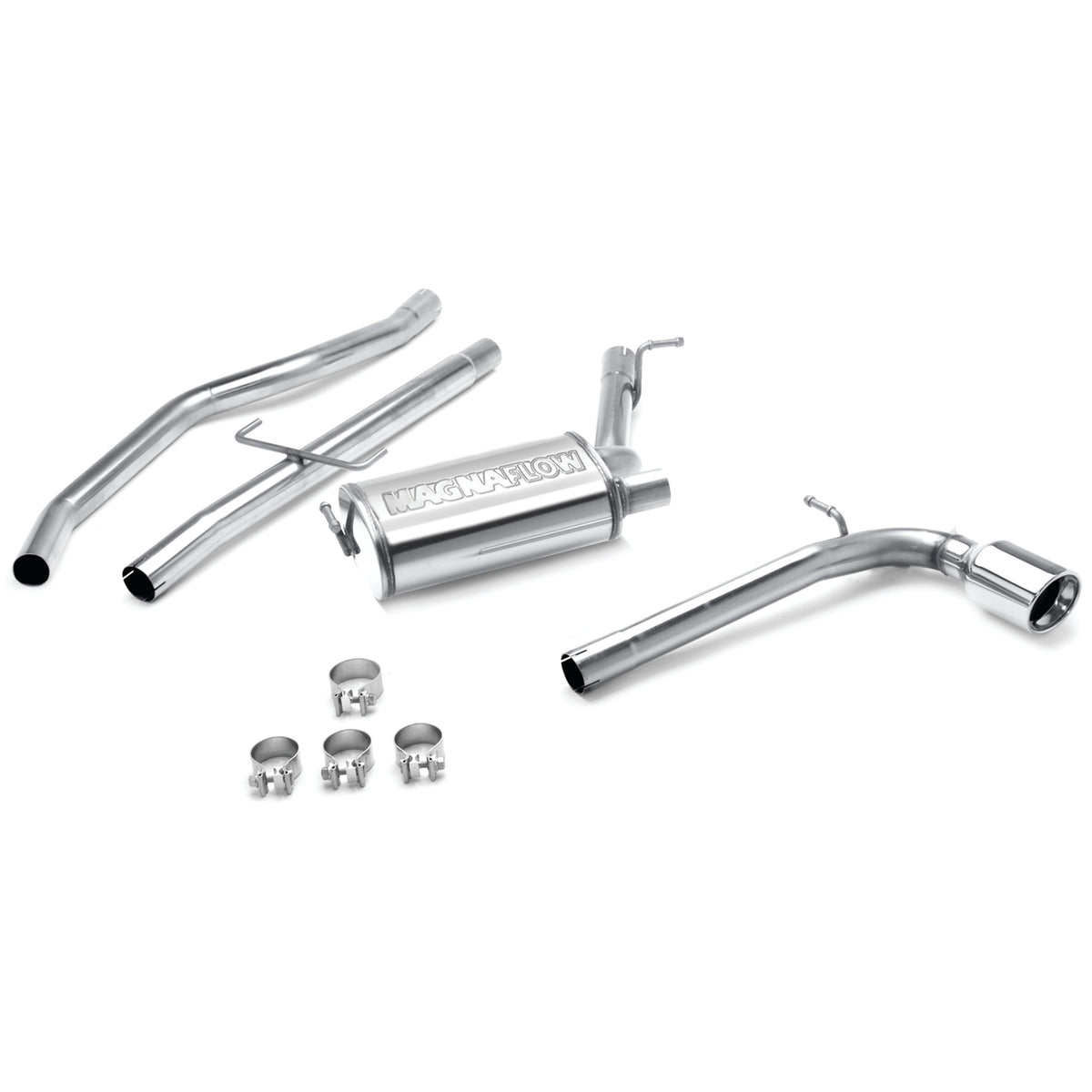 MagnaFlow Exhaust Products 16640 - Street Series Polished Cat-Back System 5